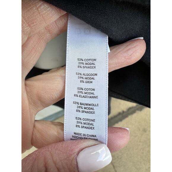 Alternative Apparel MockNeck Long Sleeve A-line Dress Stretch NEW Med Blue Modal - Picture 8 of 9